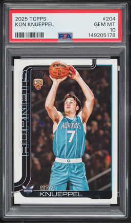 2025 Topps Basketball Kon Knueppel ROOKIE #204 PSA 10 GEM MINT