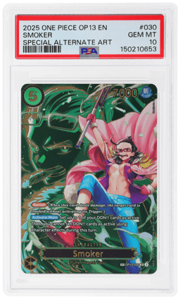 2025 One Piece Carrying On His Will Special Alternate Art Smoker #OP10030 PSA 10