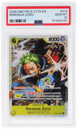 2026 One Piece Starter Deck Egghead Roronoa Zoro #ST29-014 PSA 10