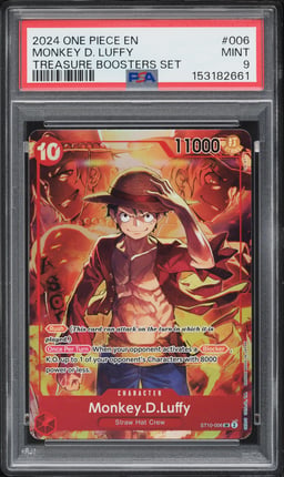 2024 One Piece Treasure Booster Set Alt Art Monkey D. Luffy #ST10-006 PSA 9 MINT