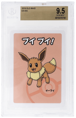 2019 Pokemon Old Maid Japanese Eevee BGS 9.5