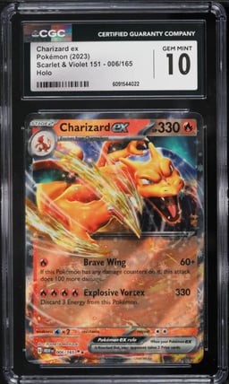 2023 Pokemon Scarlet & Violet 151 Holo Charizard ex #6 CGC 10 GEM MINT