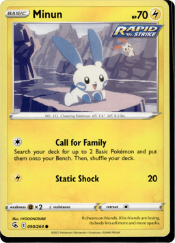 2021 Minun #90 Fusion Strike