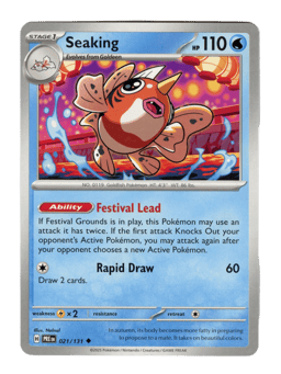 2025 Seaking #21 Prismatic Evolutions