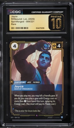 2026 Riftbound: LoL Spiritforged Jayce #084 CGC 10 PRISTINE