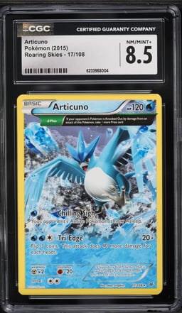 2015 Pokemon XY Roaring Skies Articuno #17 CGC 8.5 NM-MT+
