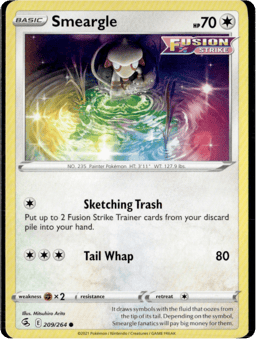 2021 Smeargle #209 Fusion Strike