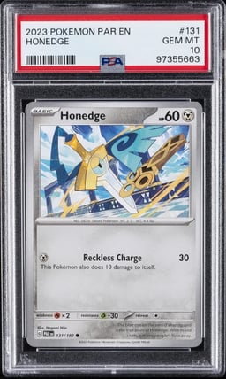 2023 POKEMON PAR EN-PARADOX RIFT #131 HONEDGE PSA 10