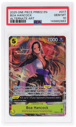2025 One Piece the Best Premium Booster Volume 2 Alternate Art Boa Hancock #PRB02-017 PSA 10