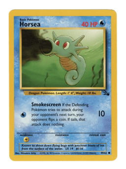 1999 Horsea #49 Fossil Unlimited