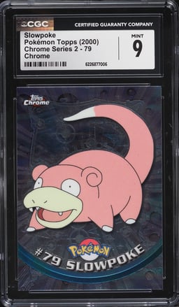 2000 Topps Chrome Pokemon Series 2 Slowpoke #79 CGC 9 MINT