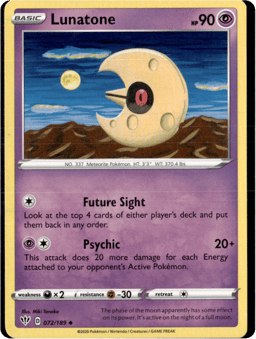 2020 Lunatone #72 Darkness Ablaze