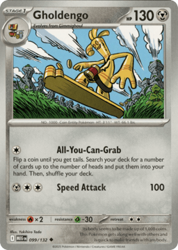 2025 Gholdengo #99 Mega Evolution