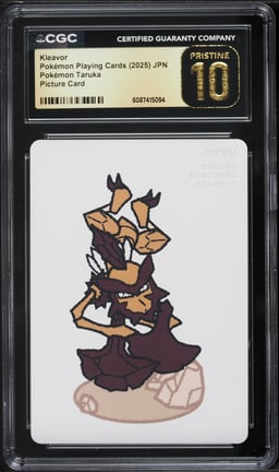 2025 Pokemon Japanese Playing Cards Pokemon Taruka Picture Card Kleavor CGC 10 PRISTINE