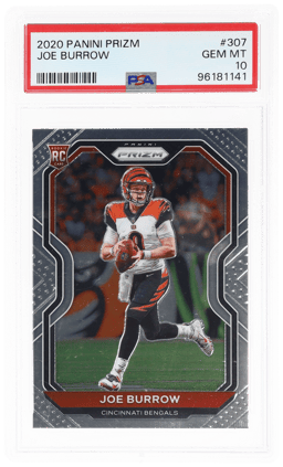 2020 Panini Prizm Joe Burrow #307 PSA 10