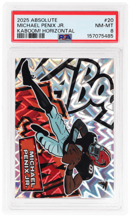 2025 Panini Absolute Kaboom! Horizontal Michael Penix Jr. #20 PSA 8