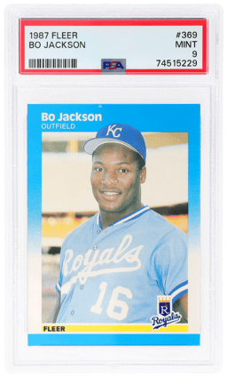 1987 Fleer Bo Jackson #369 PSA 9