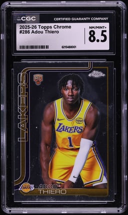2025 Topps Chrome Adou Thiero ROOKIE #286 CGC 8.5 NM-MT+