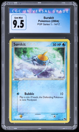 2004 Pokemon Organized Play Series 1 Surskit #14 CGC 10