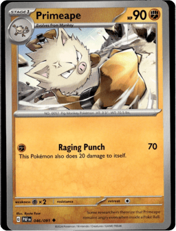 2024 Primeape #46 Paldean Fates