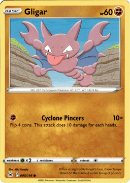 2022 Gligar #95 Lost Origin