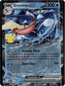 2025 Greninja ex #99 Mega Evolution Black Star Promos
