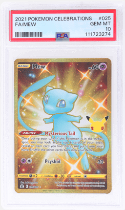 2021 Pokemon Celebrations Mew #25 PSA 10