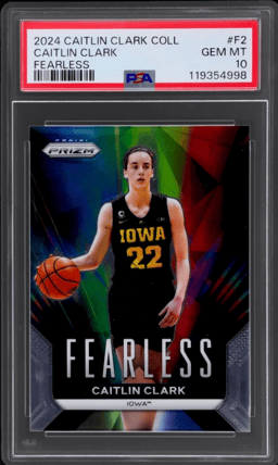 2024 Panini Caitlin Clark Collection Fearless Caitlin Clark #F2 PSA 10