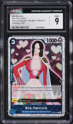 2024 One Piece Premium Booster: The Best Foil Boa Hancock #ST03-013 CGC 9 MINT