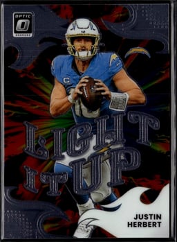 2025 Justin Herbert #12 Donruss Optic Light It Up
