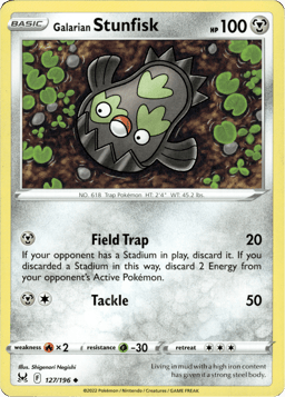 2022 Galarian Stunfisk #127 Lost Origin