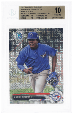 2017 Bowman Mega Box Chrome Prospect Refractor Vladimir Guerrero Jr. #BCP32 BGS 10