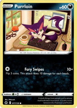 2023 Purrloin #77 Crown Zenith