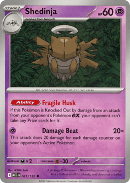 2025 Shedinja #61 Mega Evolution