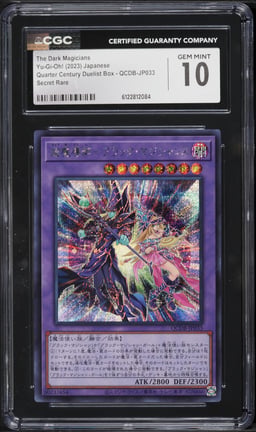 2023 Yu-Gi-Oh! Japanese Quarter Century Duelist Box The Dark Magicians #QCDB-JP033 CGC 10 GEM MINT