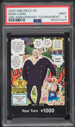 2024 One Piece Promo 2nd Anniversary Tournament Don!! Card PSA 9 MINT
