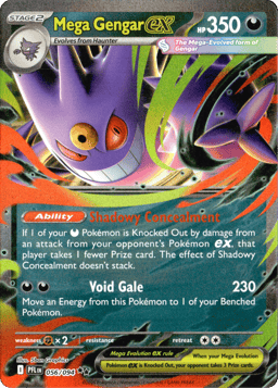 2025 Mega Gengar ex #56 Phantasmal Flames