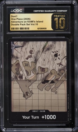 2026 One Piece Adventure On KAMI's Island Double Pack Set Volume 10 Don!! CGC 10 PRISTINE
