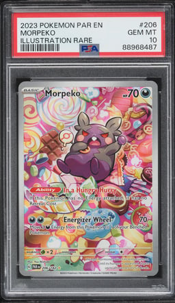 2023 Pokemon Scarlet & Violet Paradox Rift IR Morpeko #206 PSA 10 GEM MINT