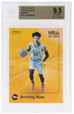2019 Panini Hoops Arriving Now Winter Ja Morant #12 BGS 9.5
