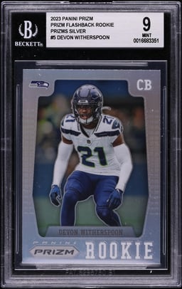 2023 Panini Prizm Flashback Silver Devon Witherspoon ROOKIE #PFR-5 BGS 9 MINT