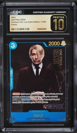 2024 One Piece Promo Premium Collection Live Action Edition Sanji #P-050 CGC 10 PRISTINE