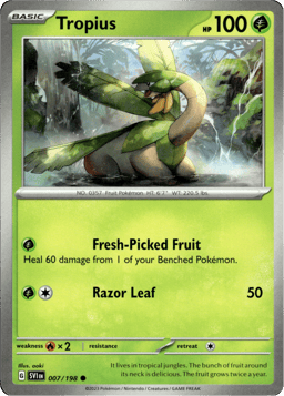 2023 Tropius #7 Scarlet & Violet