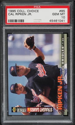 1995 Collector's Choice Cal Ripken Jr. #85 PSA 10 GEM MINT