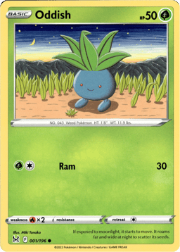 2022 Oddish #1 Lost Origin