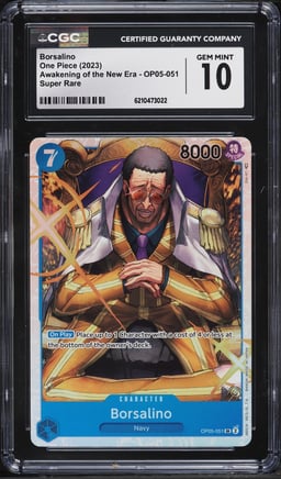 2023 One Piece Awakening Of The New Era Borsalino #OP05-051 CGC 10 GEM MINT