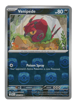 2025 Venipede  (Master Ball) #054 Black Bolt