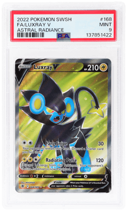 2022 Pokemon Sword and Shield Astral Radiance Ultra Rare Luxray V #168 PSA 9