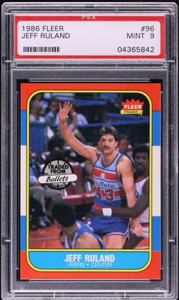 1986 Fleer Basketball Jeff Rulan