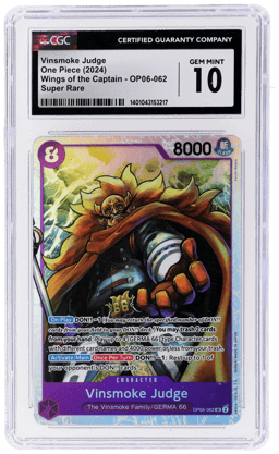 2024 One Piece Wings of the Captain Super Rare Vinsmoke Judge #OP06062 CGC 10